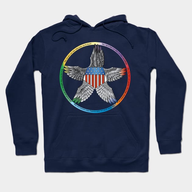 Patriotic Penticle Hoodie by Windsmane